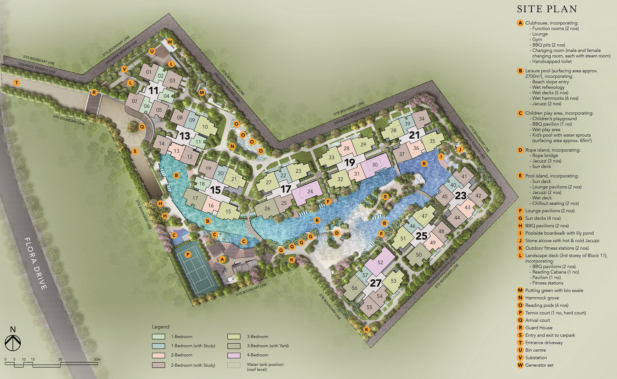 The Jovell Condo Site Plan and Facilities