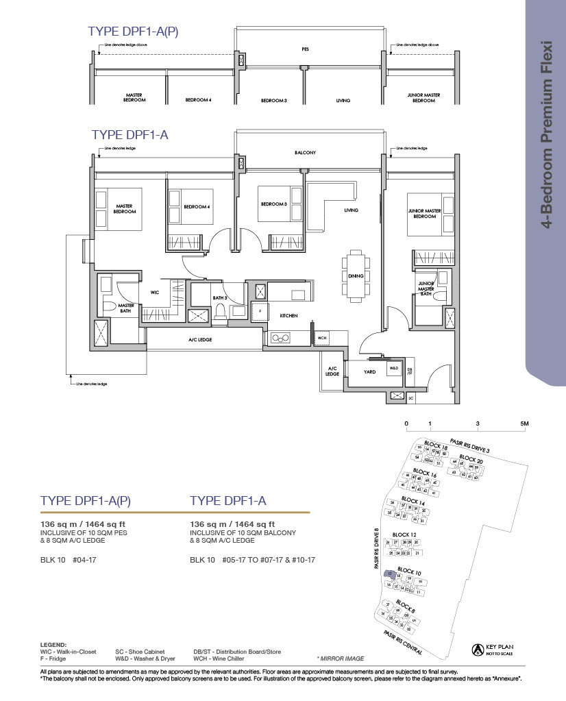 Pasir Ris 8 _ Floor plans 4BR Pm Flexi Type DPF1-A