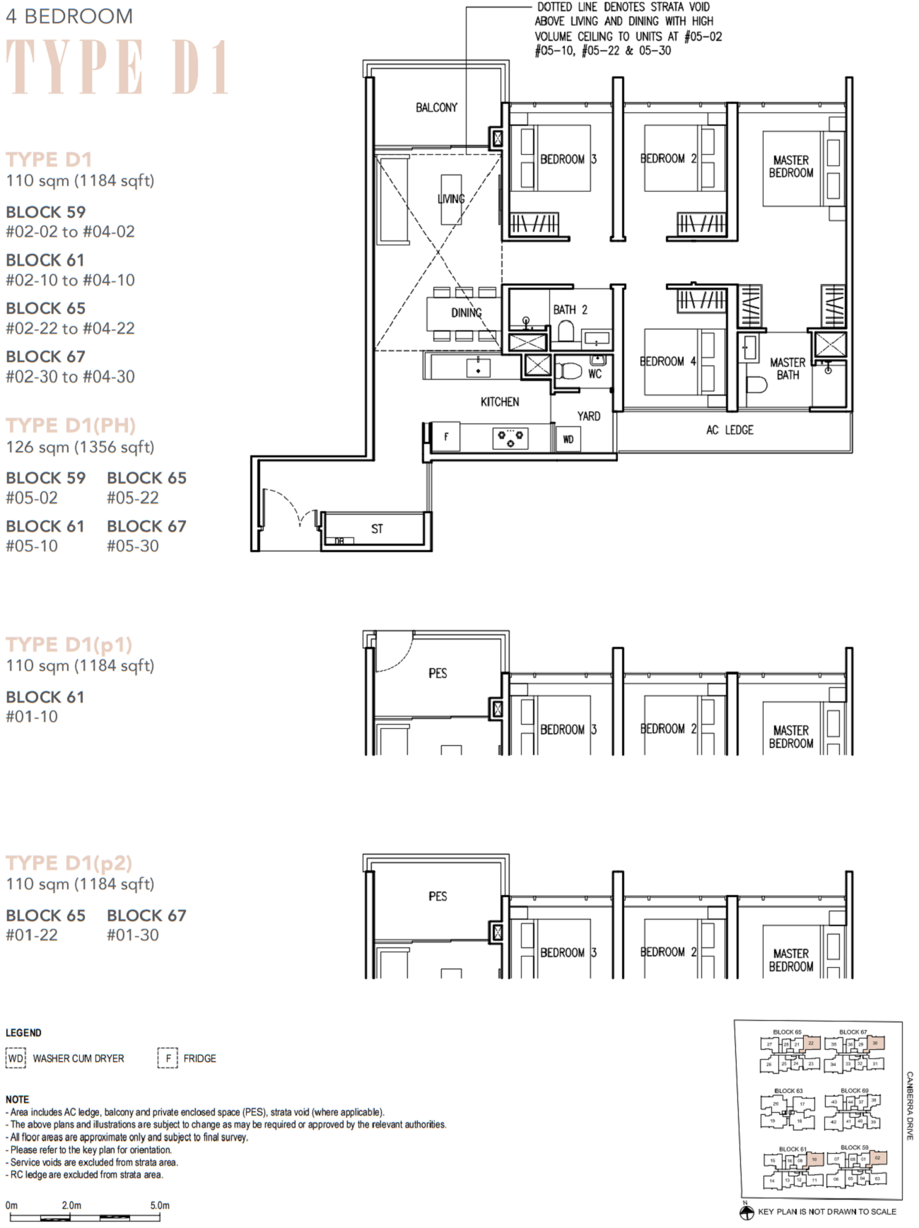 The Commodore Floor Plan 4 Bedroom Type D1 110_1184