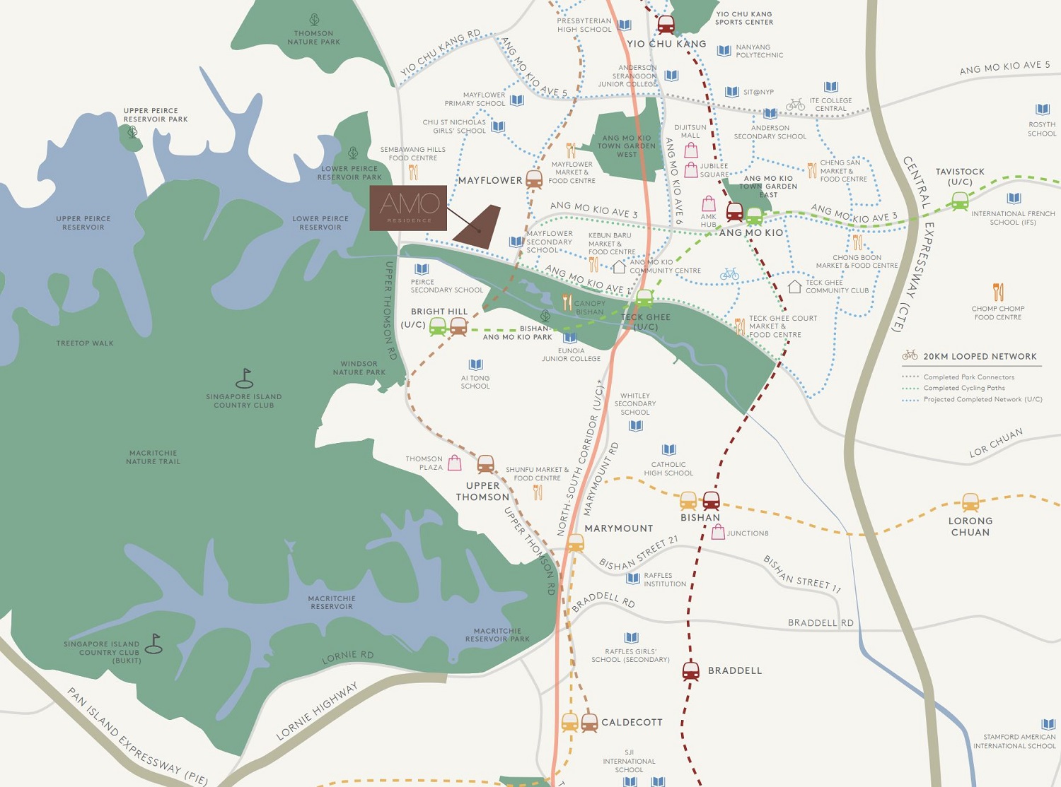 AMO Residences Location Map by Developer