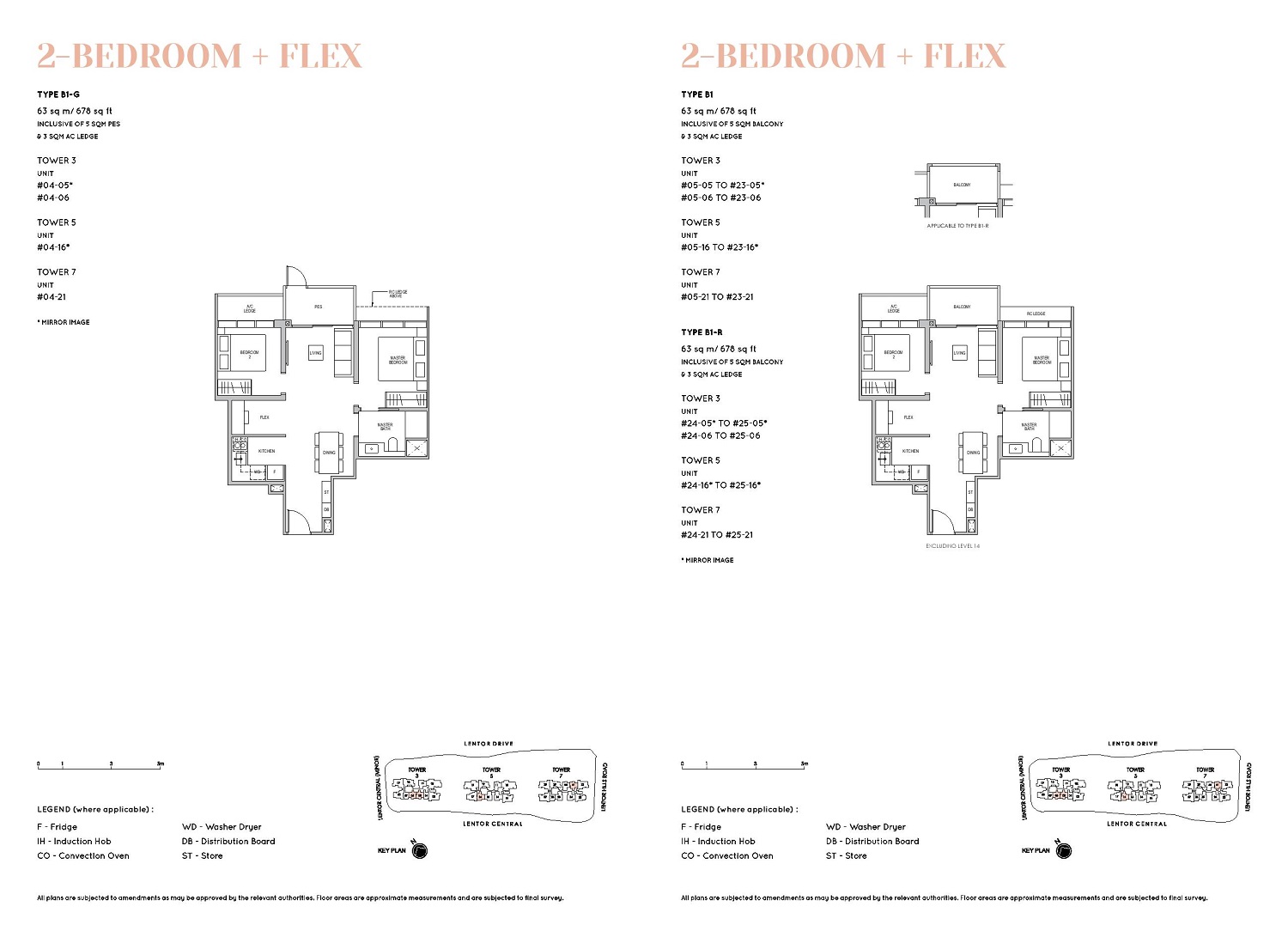 Lentor Modern 2 Bedroom + Flex Type B1 63_678