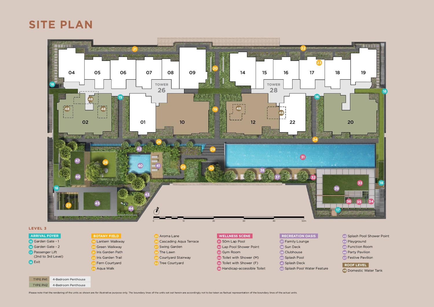 Sceneca Residence Site Plan & Facilities_C