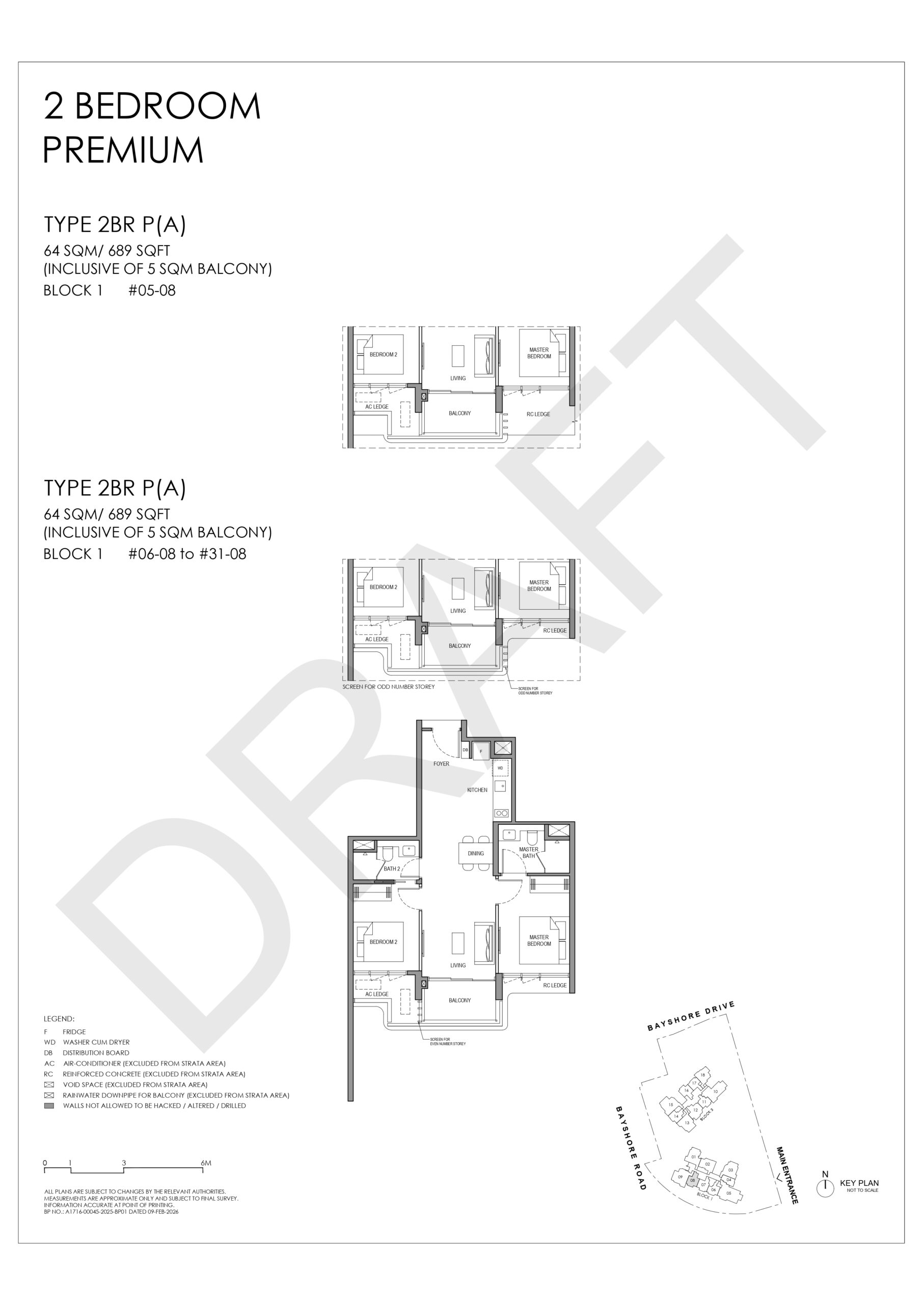 Vela Bay 2 Bedroom Premium Floor Plan