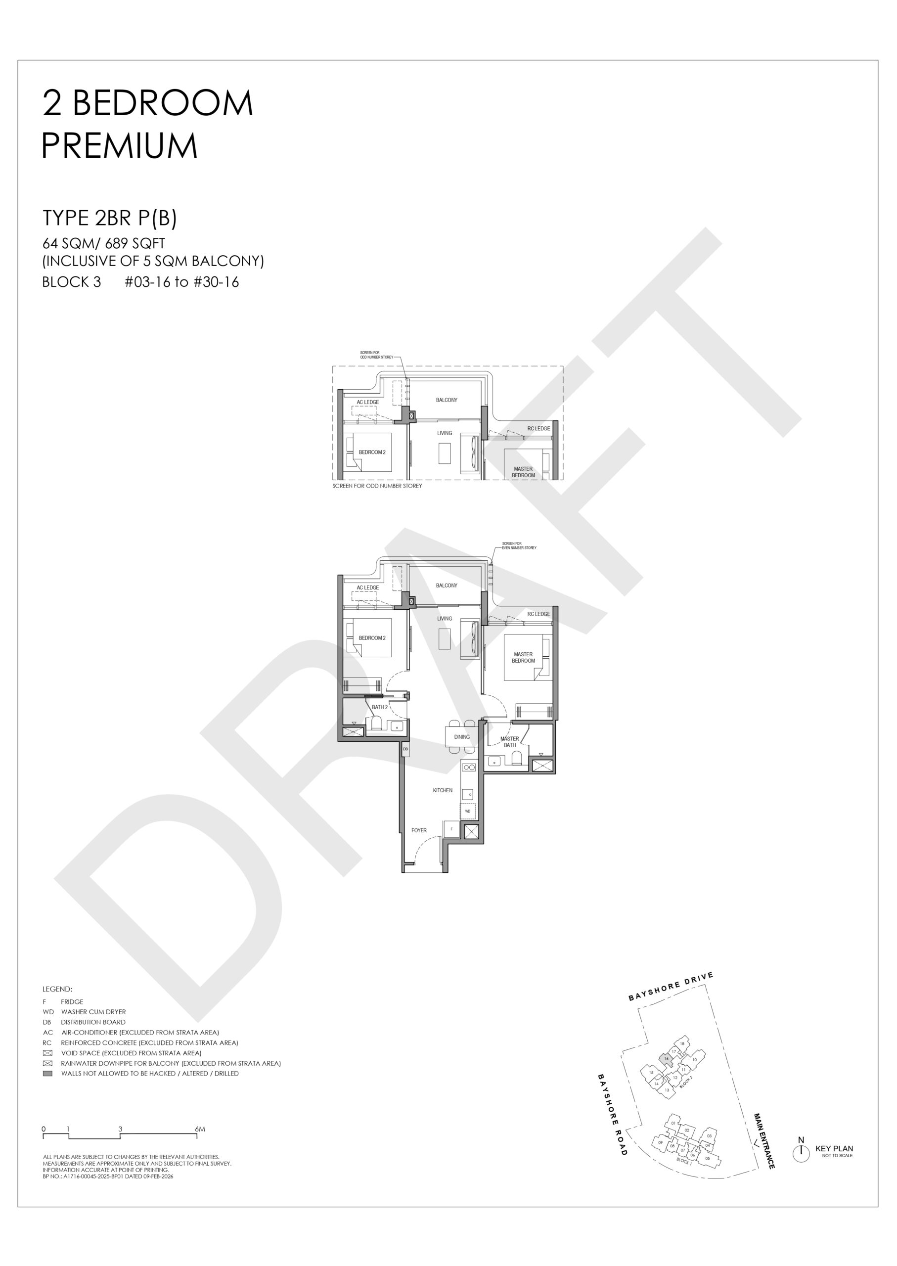 Vela Bay 2 Bedroom Premium Floor Plan