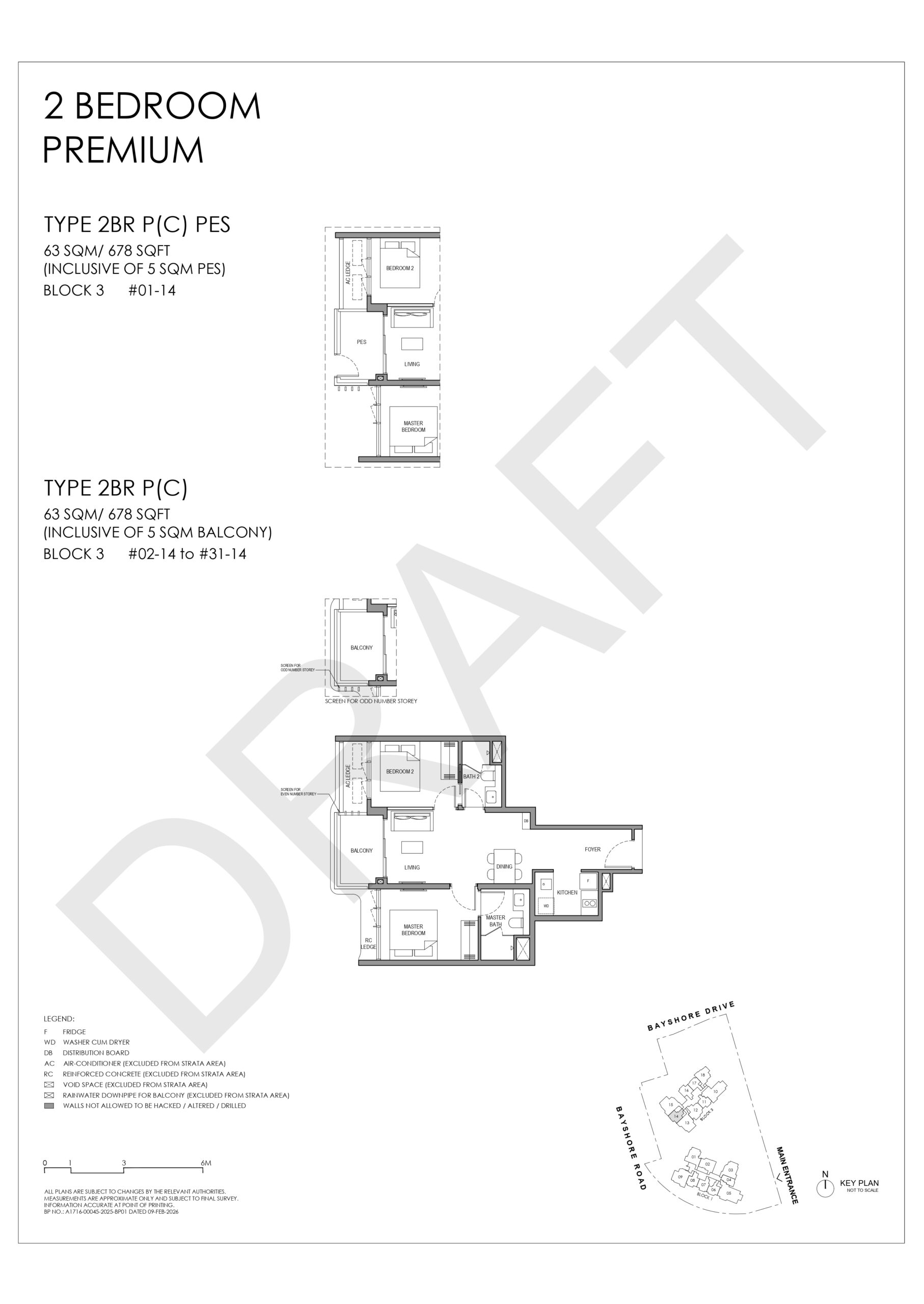 Vela Bay 2 Bedroom Premium Floor Plan