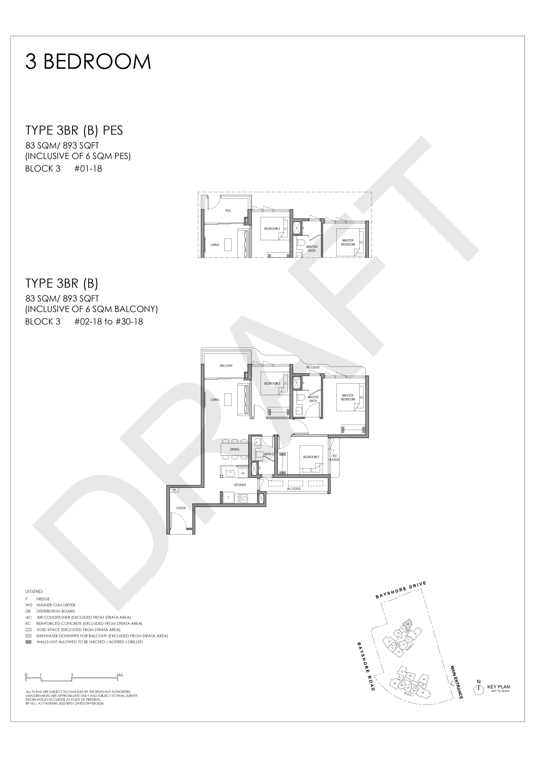 Vela Bay 3 Bedroom Floor Plan