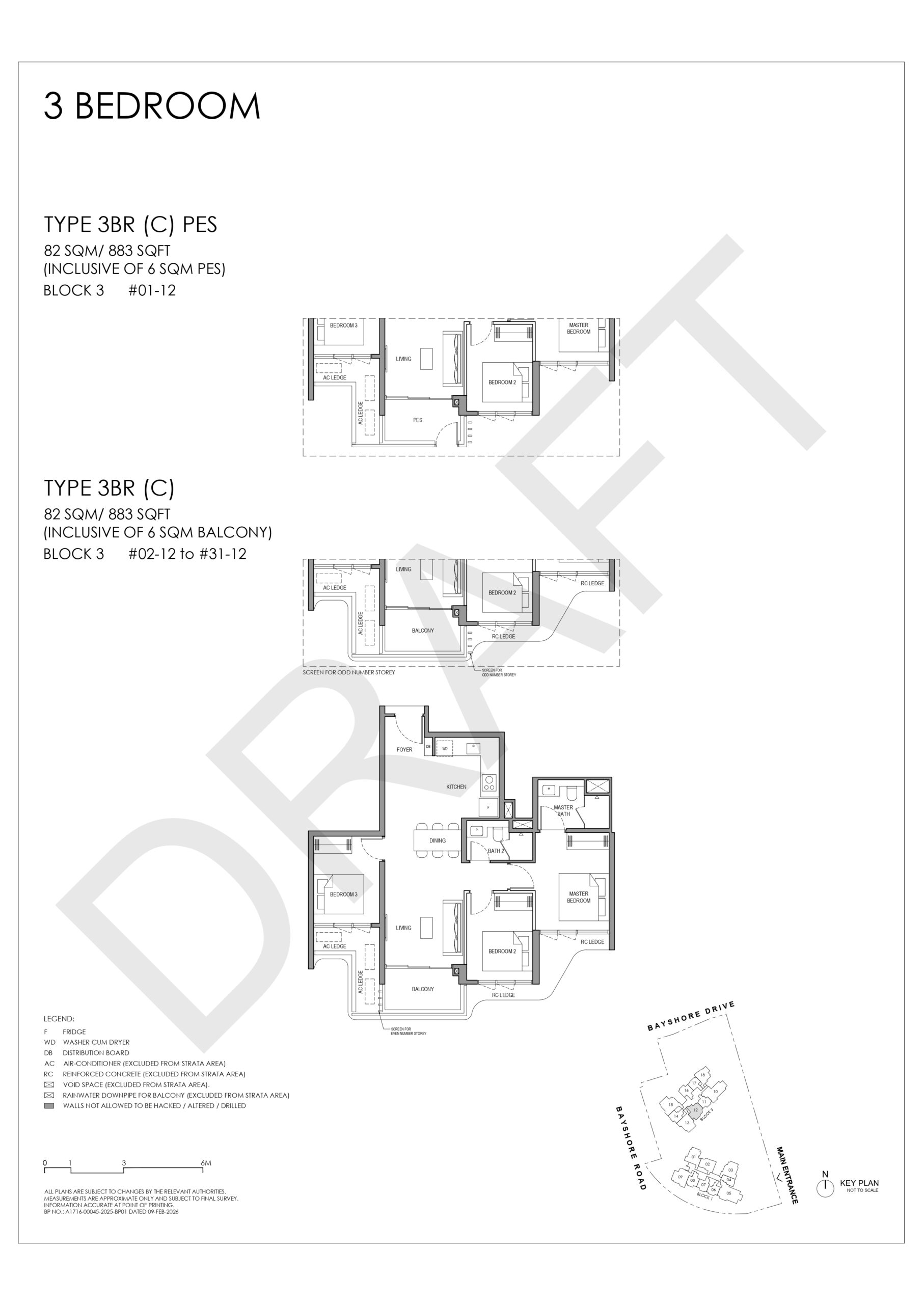 Vela Bay 3 Bedroom Floor Plan