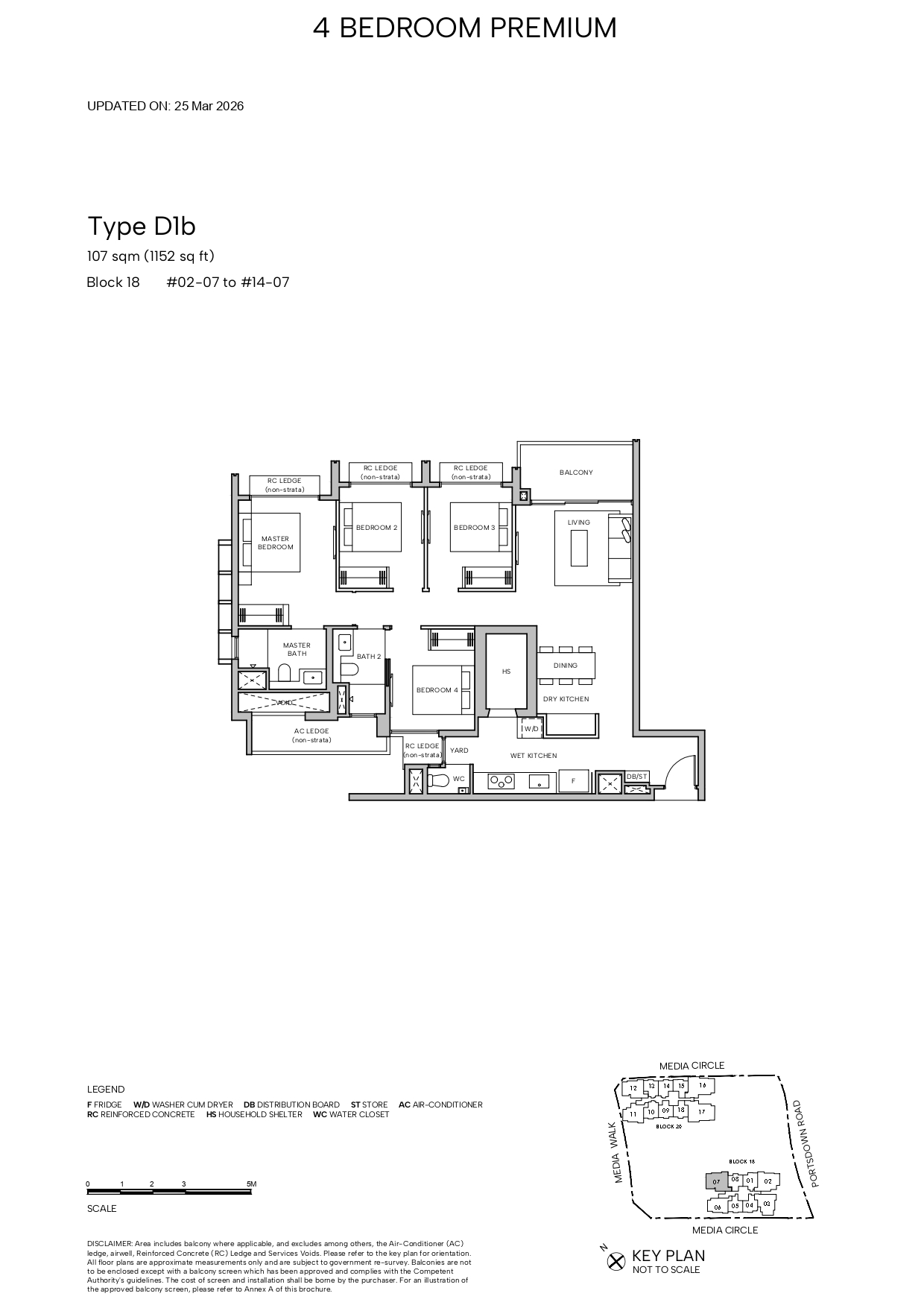 Hudson 4 Bedroom premium D1b floorplan