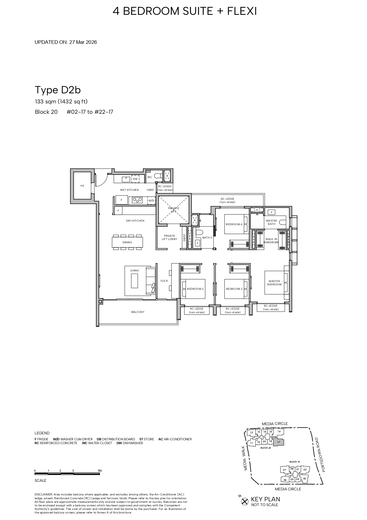 Hudson 4 Bedroom suite + flexi D2B floorplan
