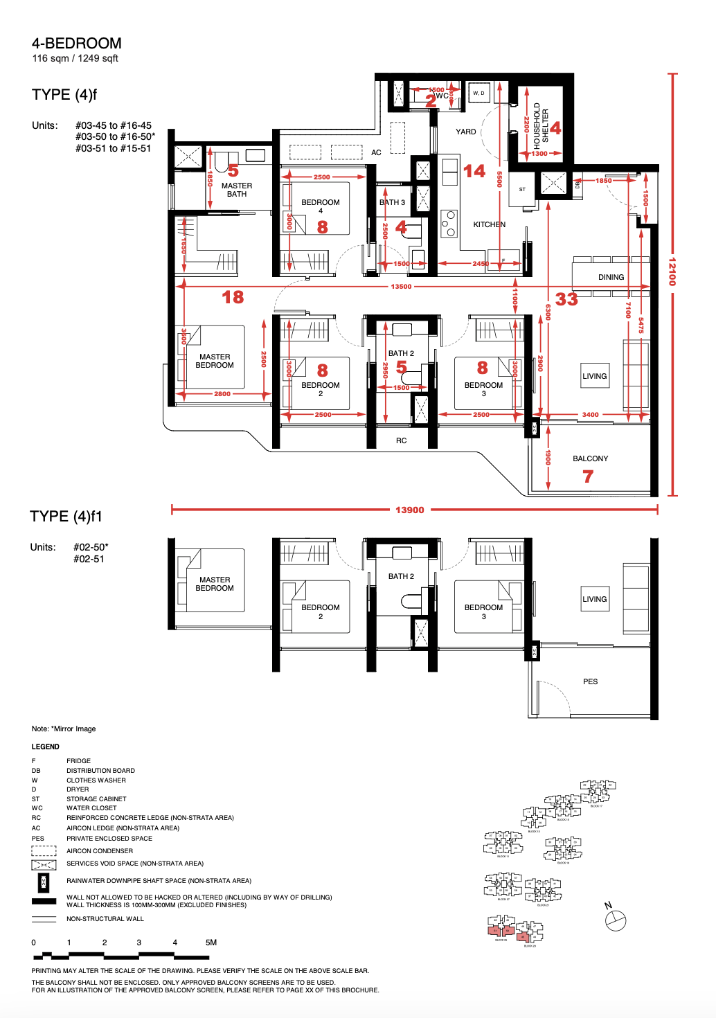 Tengah garden residences 4 bedroom floor plan