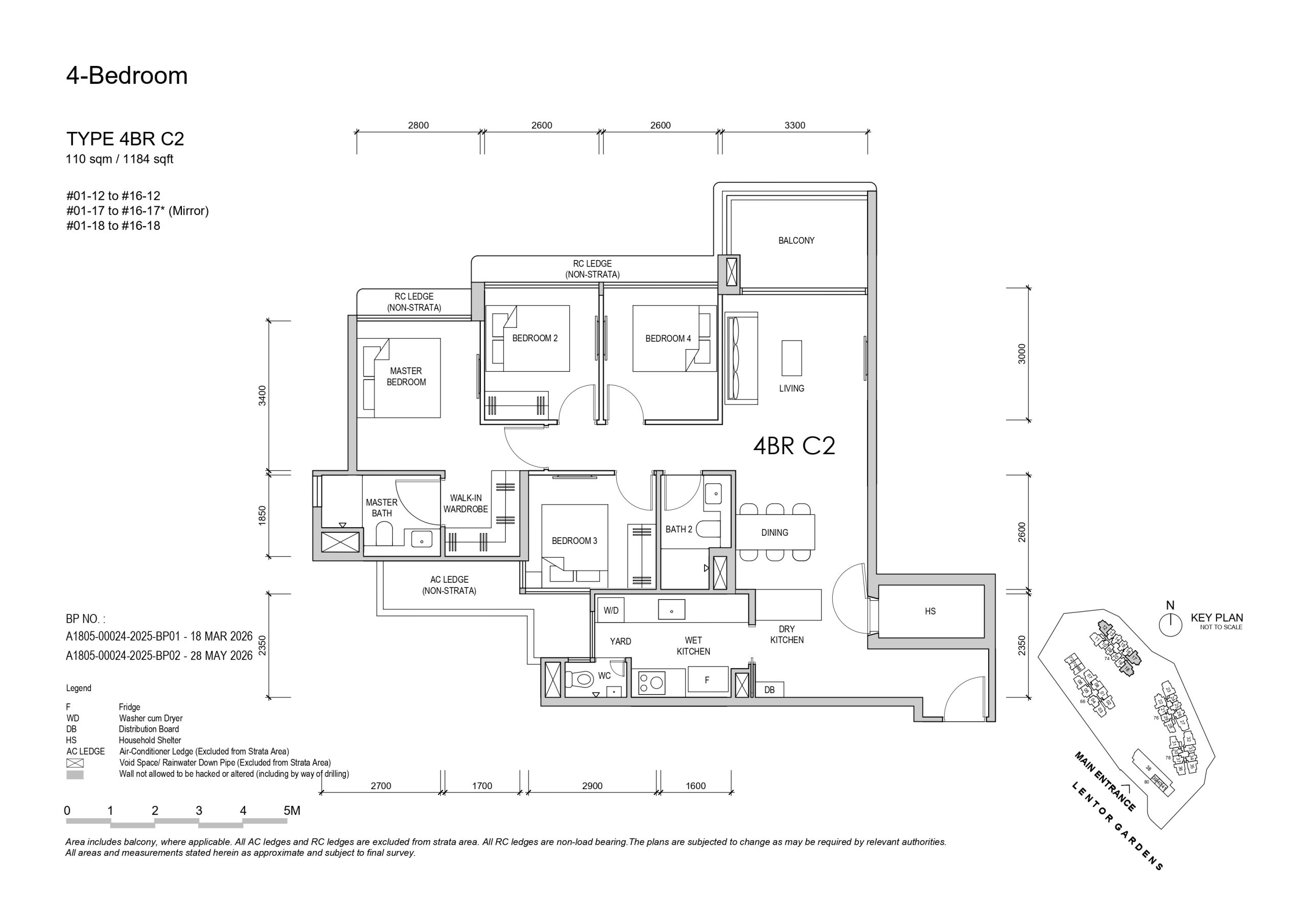 Lentor Garden 4 bedroom deluxe C2 floorplan