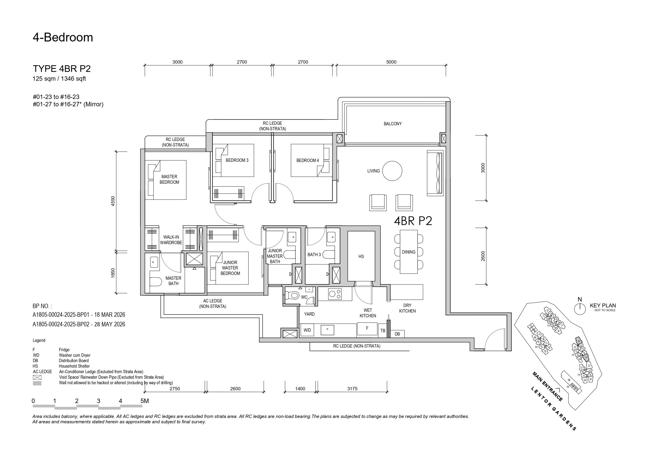 Lentor Garden 4 bedroom premium P2 floorplan