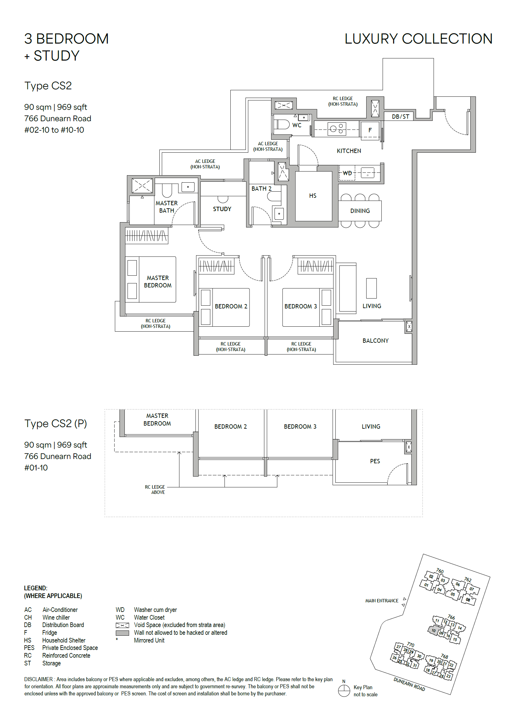 Dunearn 3 Bedroom + Study CS2 floorplan