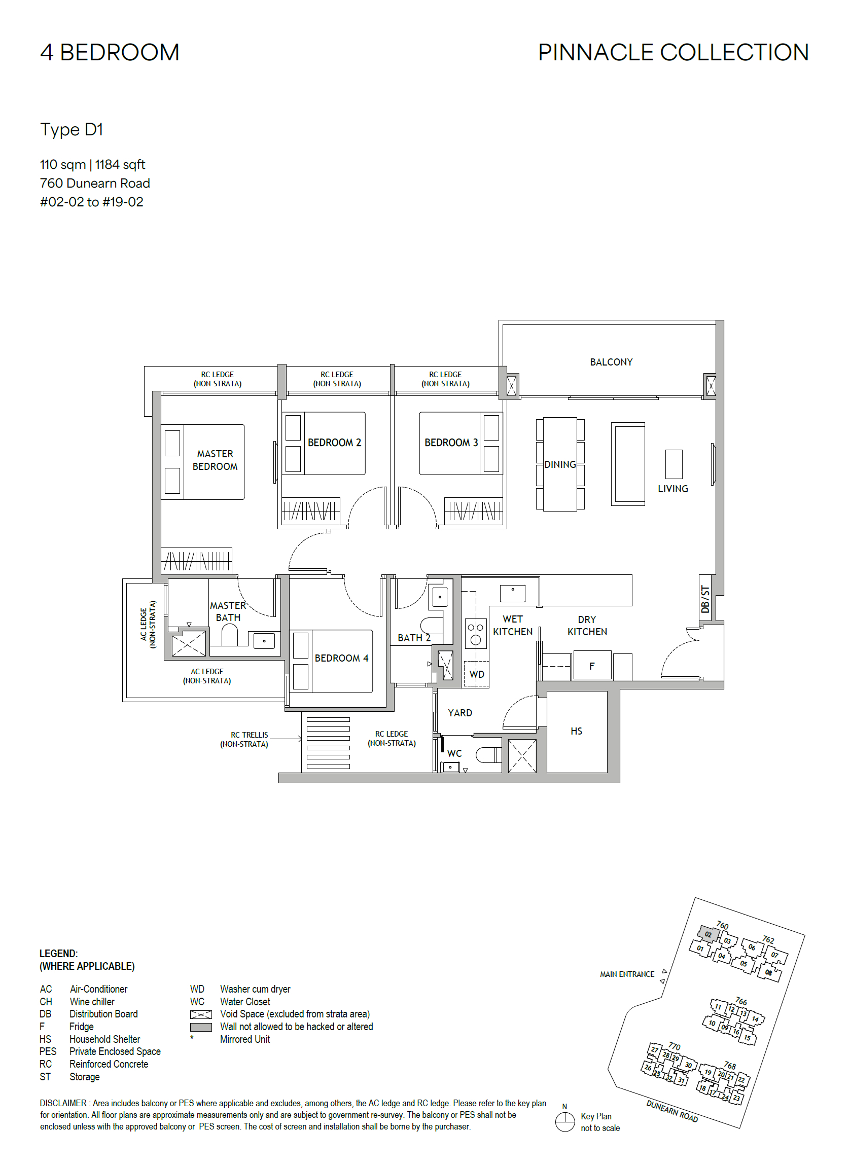 Dunearn 4 Bedroom D1 Floorplan