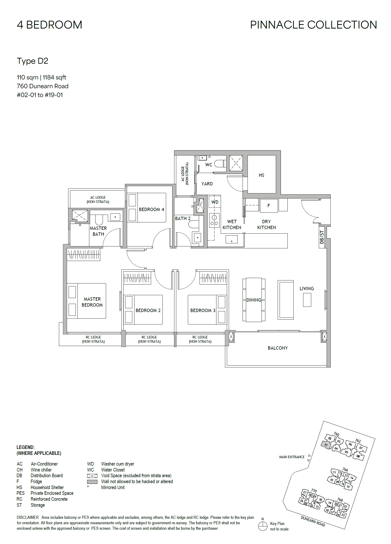 Dunearn 4 Bedroom D2 Floorplan