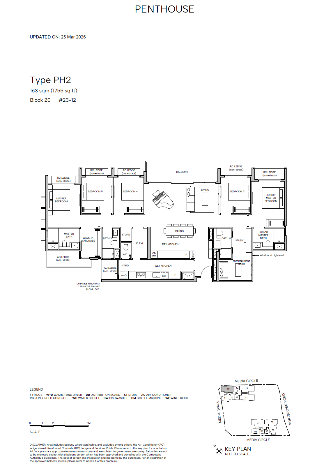 hudson place penthouse floorplan
