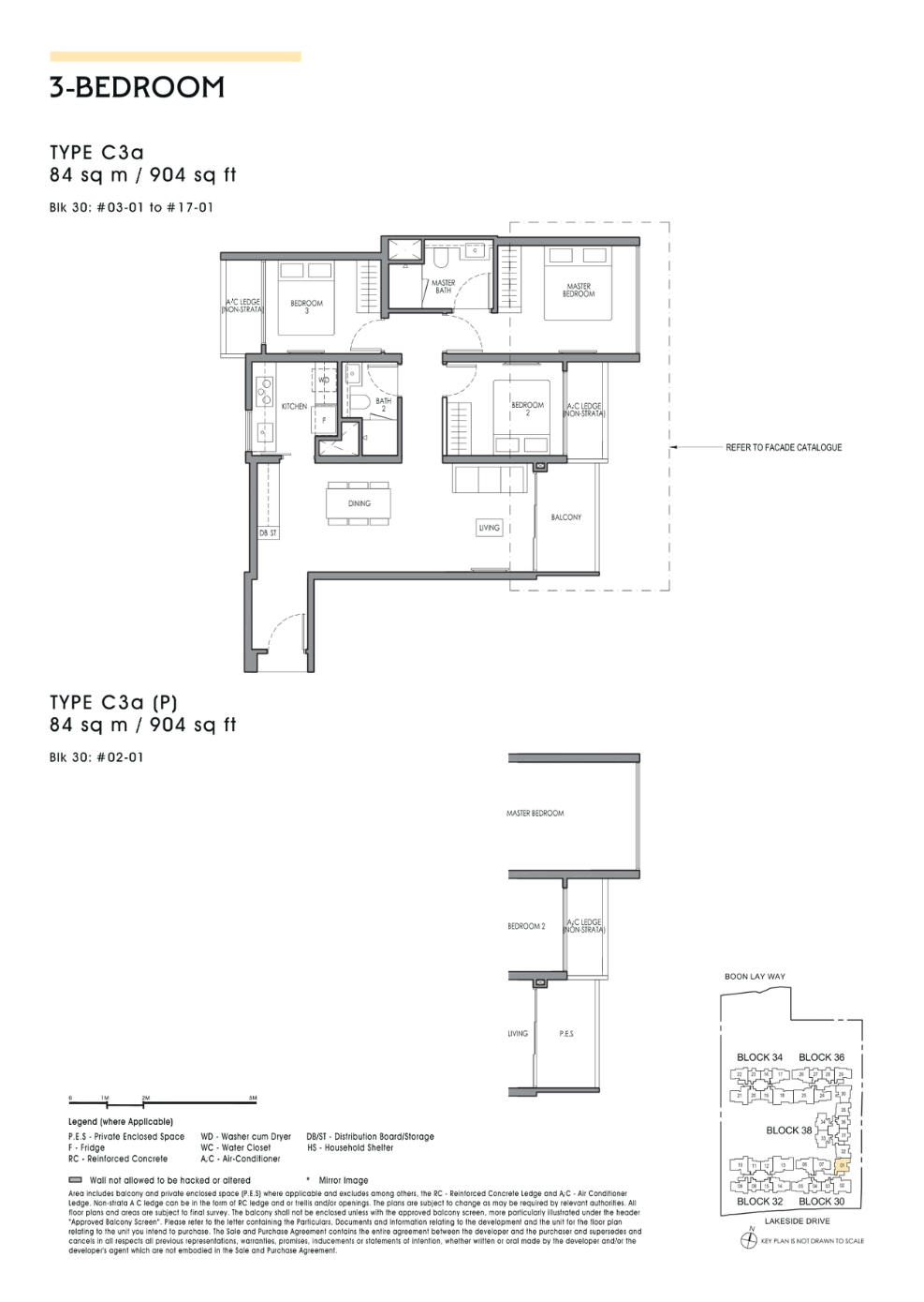 Lucerne 3 Bedroom C3A Floorplan