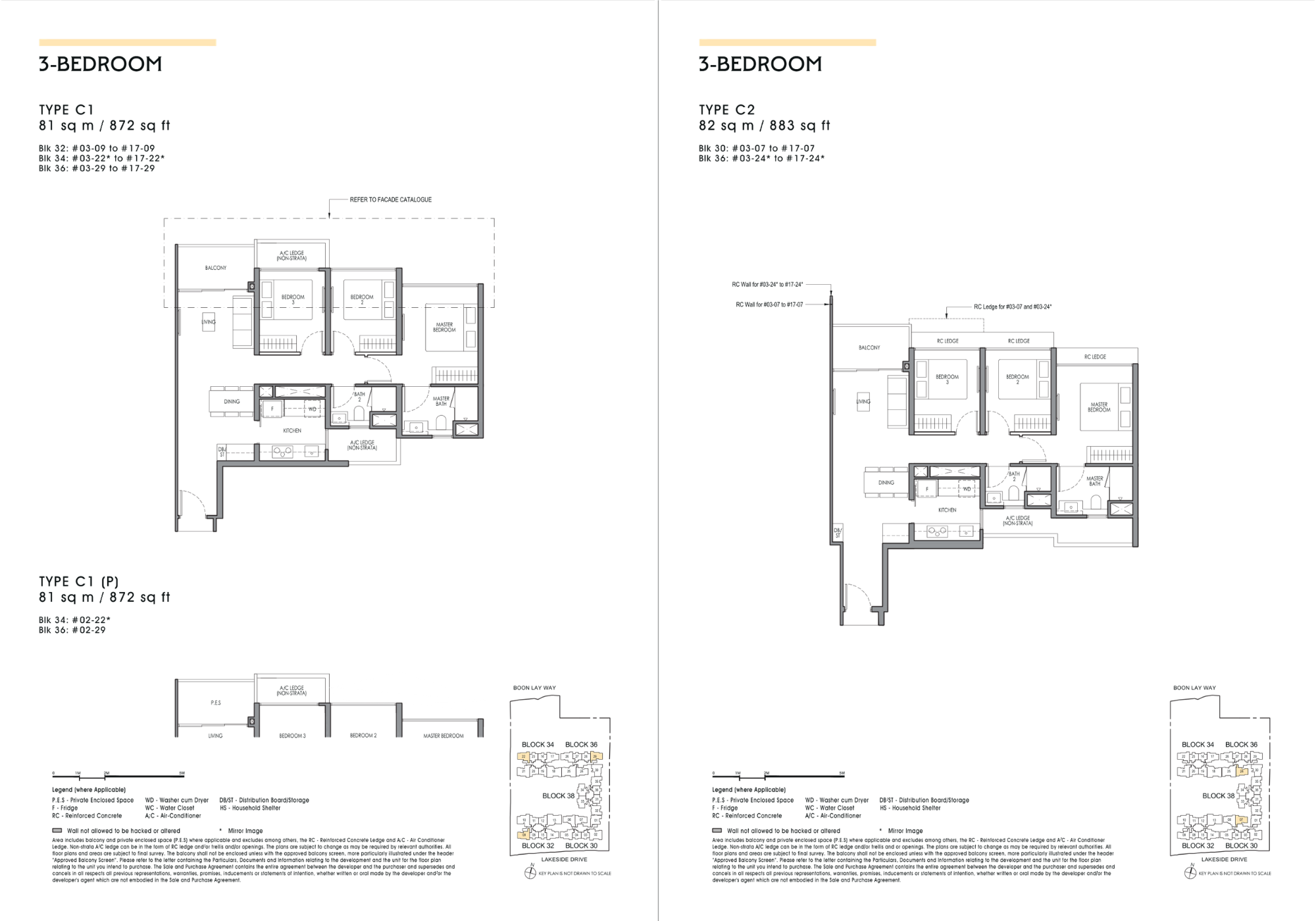 Lucerne 3 Bedroom Floorplan C1-2