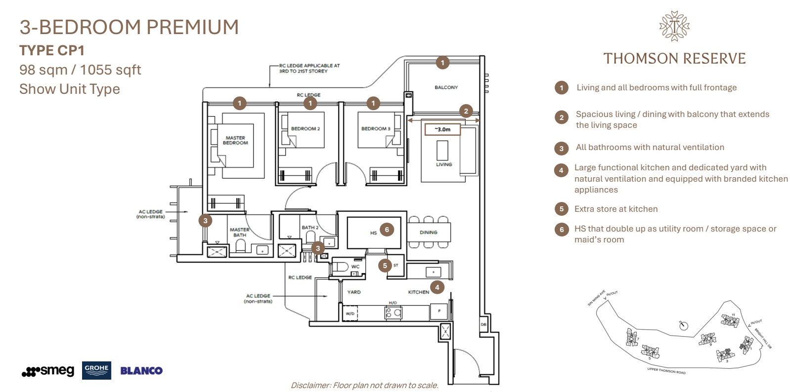 thomson reserve 3 bedroom premium