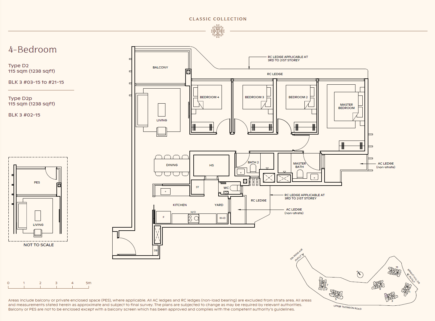 Thomson reserve 4 Bedroom D2 floorplan - Classic